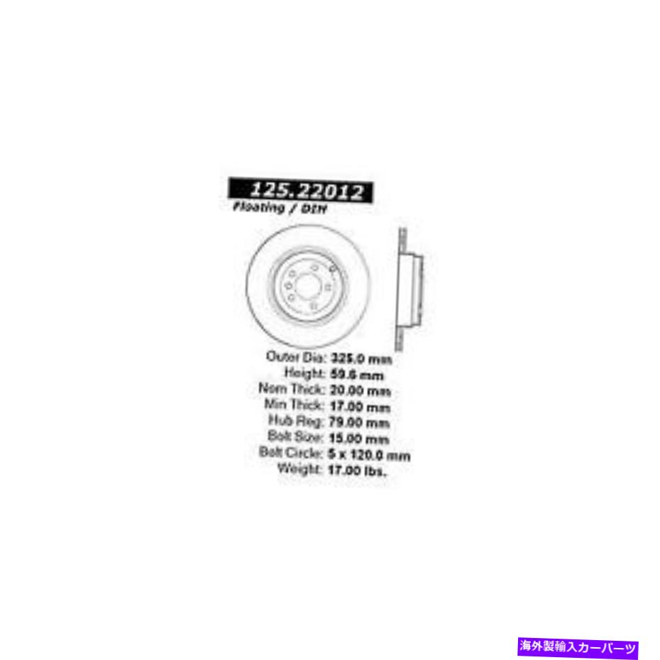 brake disc rotor ＃125.22012 Centric Disc Brake Rotor # 125.22012 Centric Disc Brake Rotor【並行輸入品】