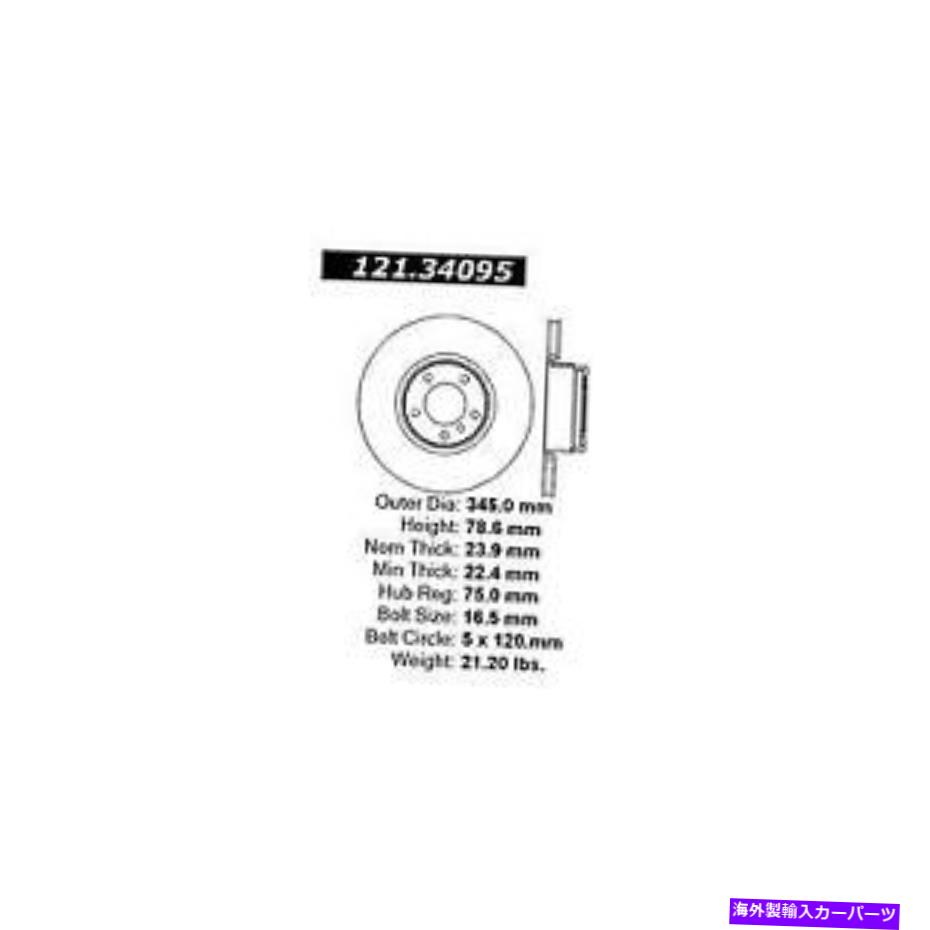 brake disc rotor #121.34095中心部品ディスクブレーキローター # 121.34095 Centric Parts Disc Brake Rotor【並行輸入品】