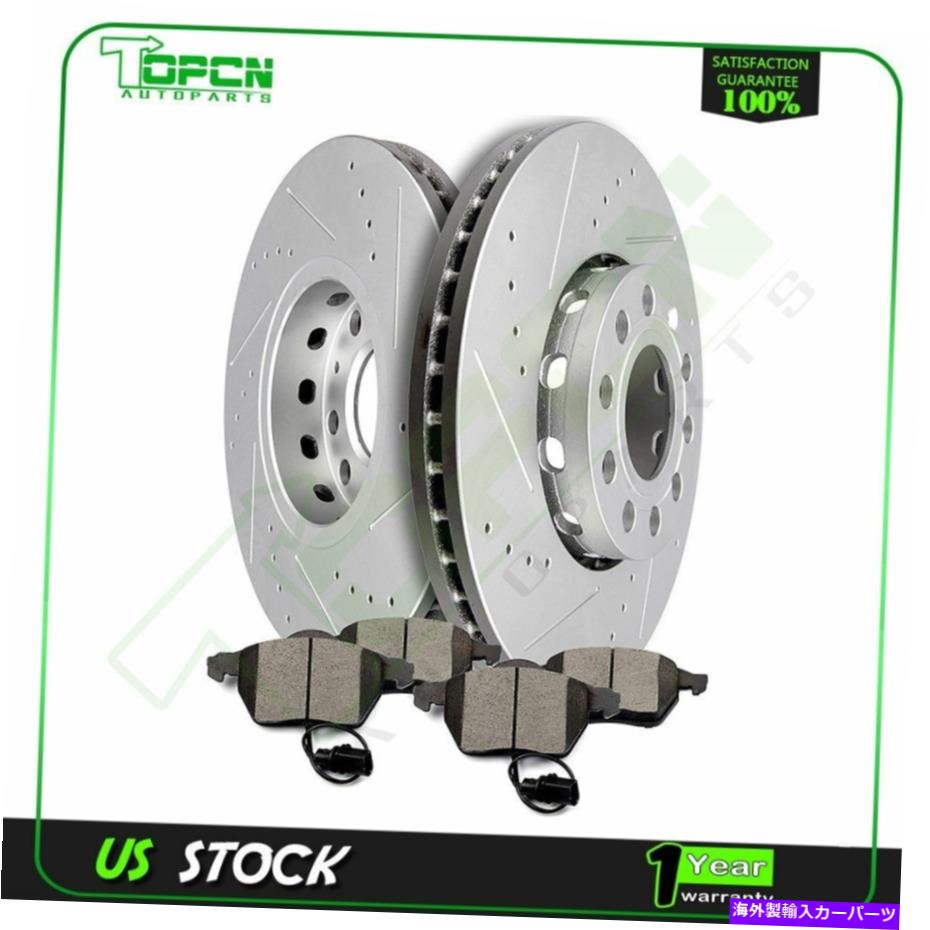 brake disc rotor 2000 2001 2002 2003 2004 2005 VWパサットフロントブレーキローターセラミックパッドキット For 2000 2001 2002 2003 2004 2005 VW Passat Front Brake Rotors Ceramic Pads Kit【並行輸入品】