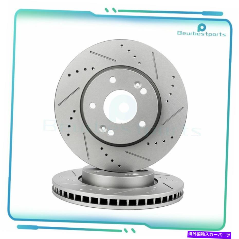 brake disc rotor Kia Forte Forte Koup 2010 2012 2012 2013フロントブレーキローターディスク Fits Kia Forte Forte Koup 2010 2011 2012 2013 Front Brake Rotor Discs【並行輸入品】