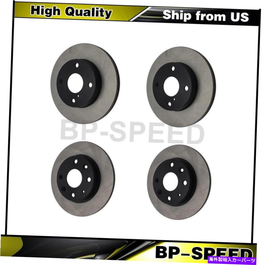 brake disc rotor Mazda Miata 1990-1993 4 x中心部のフロントリアディスクブレーキローター Fits Mazda Miata 1990-1993 4 X Centric Parts Front Rear Disc Brake Rotor【並行輸入品】