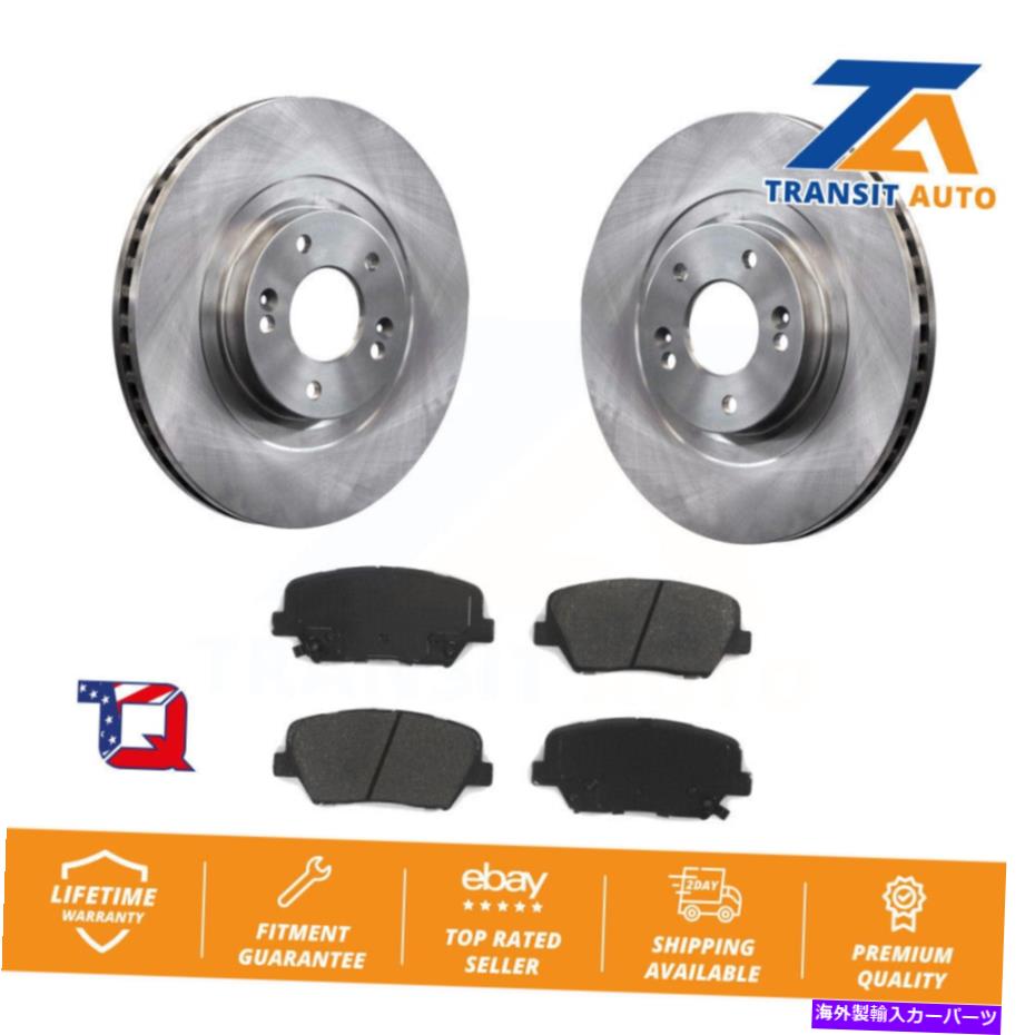 brake disc rotor Kia Sorento Hyundai Santa Fe Sportのフロントブレーキローターとセミメタルパッドキット Front Brake Rotor & Semi-Metallic Pad Kit For Kia Sorento Hyundai Santa Fe Sport【並行輸入品】