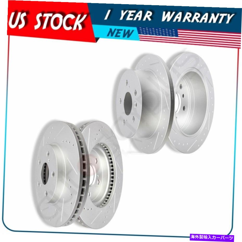 brake disc rotor レクサスES30トヨタアバロンカムリソララ用のフロントおよびリアブレーキディスクローターキット Front And Rear Brake Discs Rotors Kit For Lexus ES30 Toyota Avalon Camry Solara【並行輸入品】