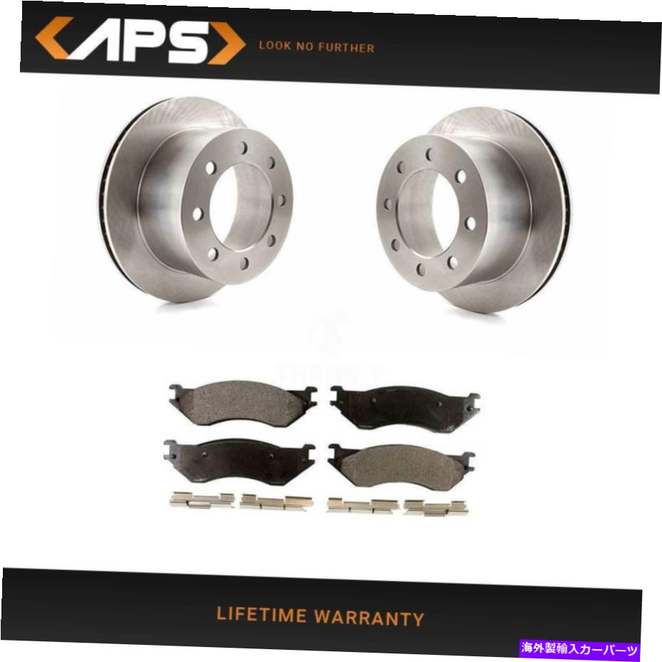 brake disc rotor 2001年から2002年のダッジRAM 2500 RAM 3500のリアセラミックブレーキパッド＆ローターキット Rear Ceramic Brake Pad & Rotor Kit for 2001-2002 Dodge Ram 2500 Ram 3500【並行輸入品】