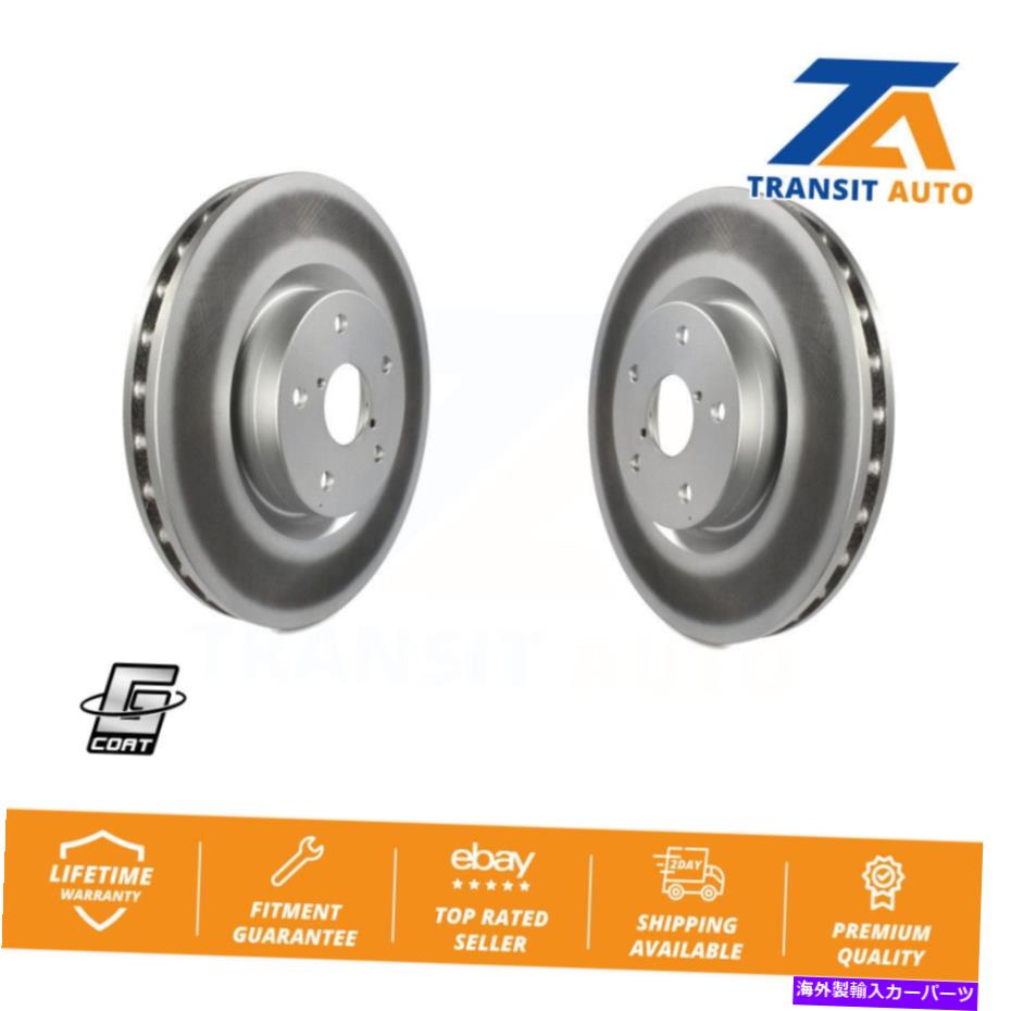 brake disc rotor スバルインプレッサWRX STI用のフロントコーティングディスクブレーキローターペア Front Coated Disc Brake Rotors Pair For Subaru Impreza WRX STI【並行輸入品】