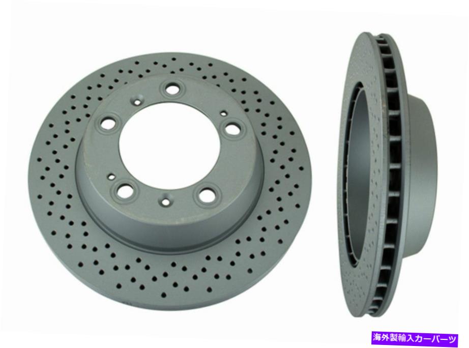 brake disc rotor ポルシェ非セラミックディスクボクスターケイマンのためのコーティングされたリアブレーキローターを2食 2 ATE COATED REAR Brake Rotor For Porsche NON CERAMIC DISC Boxster Cayman VERIFY【並行輸入品】
