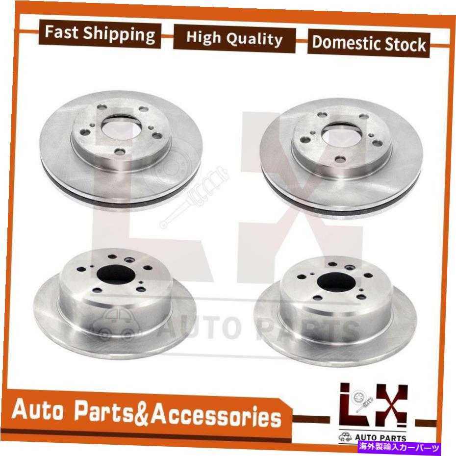 brake disc rotor デュラゴディスクブレーキローターローターフロントリアセット4フィットカムリトヨタ1992-2001 DuraGo Disc Brake Rotor Front Rear Set Of 4 Fits Camry Toyota 1992-2001【並行輸入品】