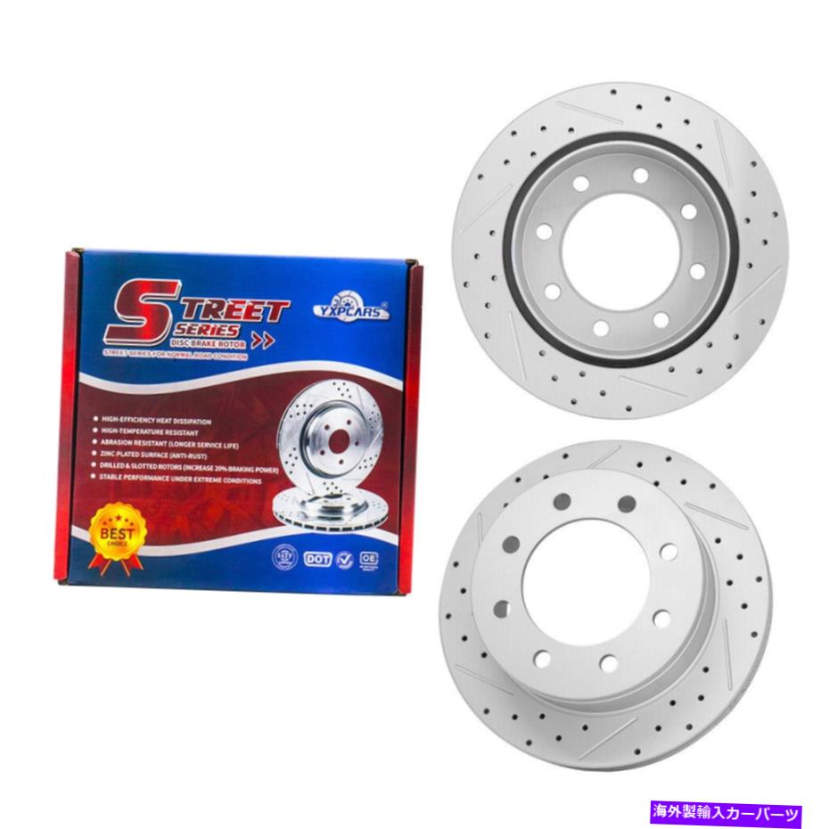 brake disc rotor Chevy Express Silverado 3500 HD Suburban GMC、リアドリルディスクブレーキローター用 for Chevy Express SILVERADO 3500 HD Suburban GMC,Rear Drilled Disc Brake Rotors【並行輸入品】
