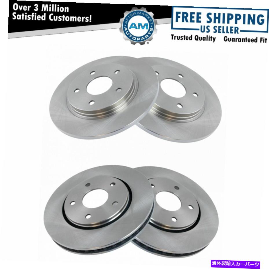 brake disc rotor クライスラーダッジラムVWのための4のフロント＆リアディスクブレーキローターキットセット4 Front & Rear Disc Brake Rotor Kit Set of 4 for Chrysler Dodge Ram VW New【並行輸入品】