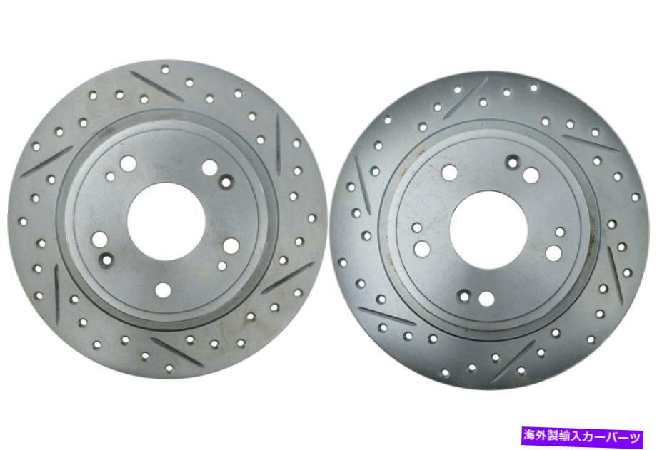 brake disc rotor 2005-2021ホンダアコード（44498）のリアペアストップテックディスクブレーキローター Rear PAIR Stoptech Disc Brake Rotor for 2005-2021 Honda Accord (44498)【並行輸入品】