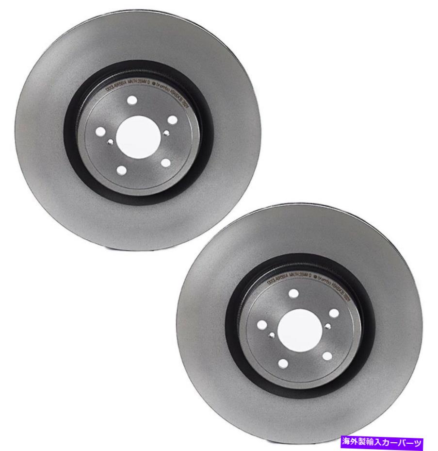 brake disc rotor BRZ IMPREZA WRX STI用の2つのフロントPVTコーティングディスクブレーキローターのブレンボペアセット Brembo Pair Set of 2 Front PVT Coated Disc Brake Rotors For BRZ Impreza WRX STI【並行輸入品】