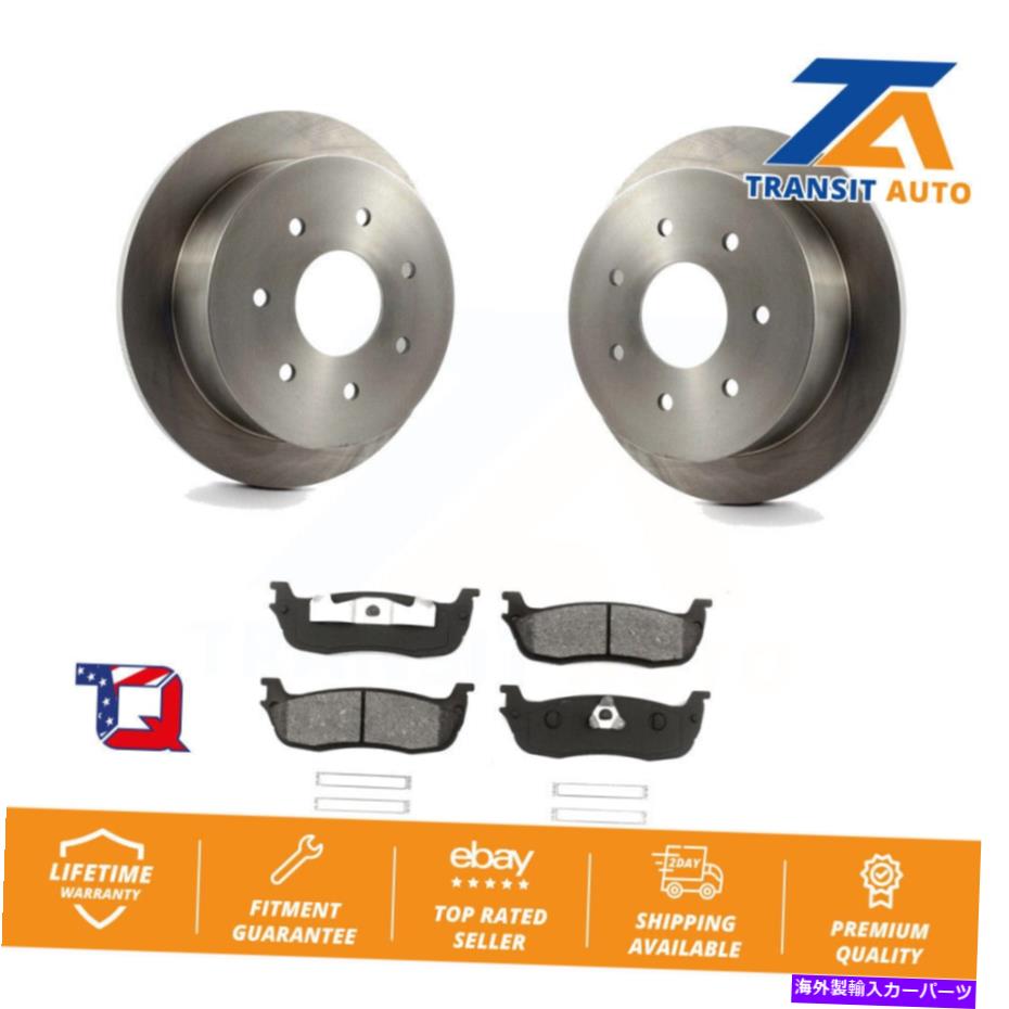 brake disc rotor フォードF-150 F-250用のリアブレーキローターとセミメタルパッドキット7ラグホイール Rear Brake Rotors & Semi-Metallic Pad Kit For Ford F-150 F-250 With 7 Lug Wheels【並行輸入品】