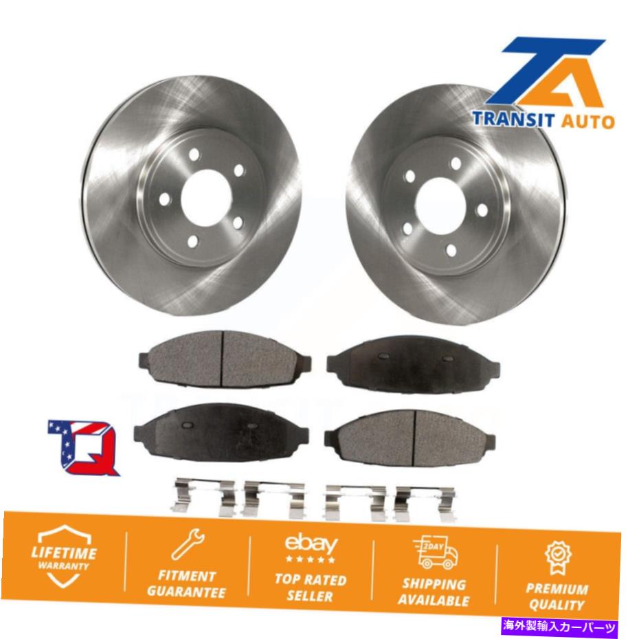 brake disc rotor フォードクラウンビクトリアマーキュリーグランドマーキス用のフロントブレーキローターセラミックパッドキット Front Brake Rotors Ceramic Pad Kit For Ford Crown Victoria Mercury Grand Marquis【並行輸入品】