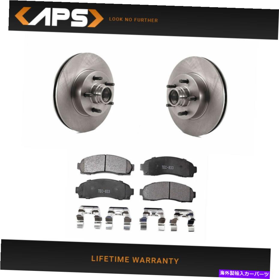 brake disc rotor 2010-2011 Ford Ranger RWDのフロントセラミックブレーキパッド＆ローターキット Front Ceramic Brake Pad & Rotor Kit for 2010-2011 Ford Ranger RWD【並行輸入品】