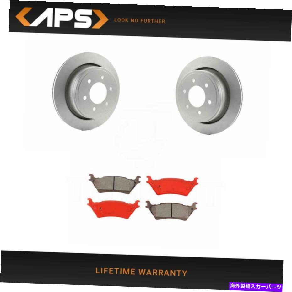 brake disc rotor フォードF-150 6ラグ用のリアセミメタリックブレーキパッドとローターキット Rear Semi Metallic Brake Pads & Rotor Kit for Ford F-150 6 Lug【並行輸入品】