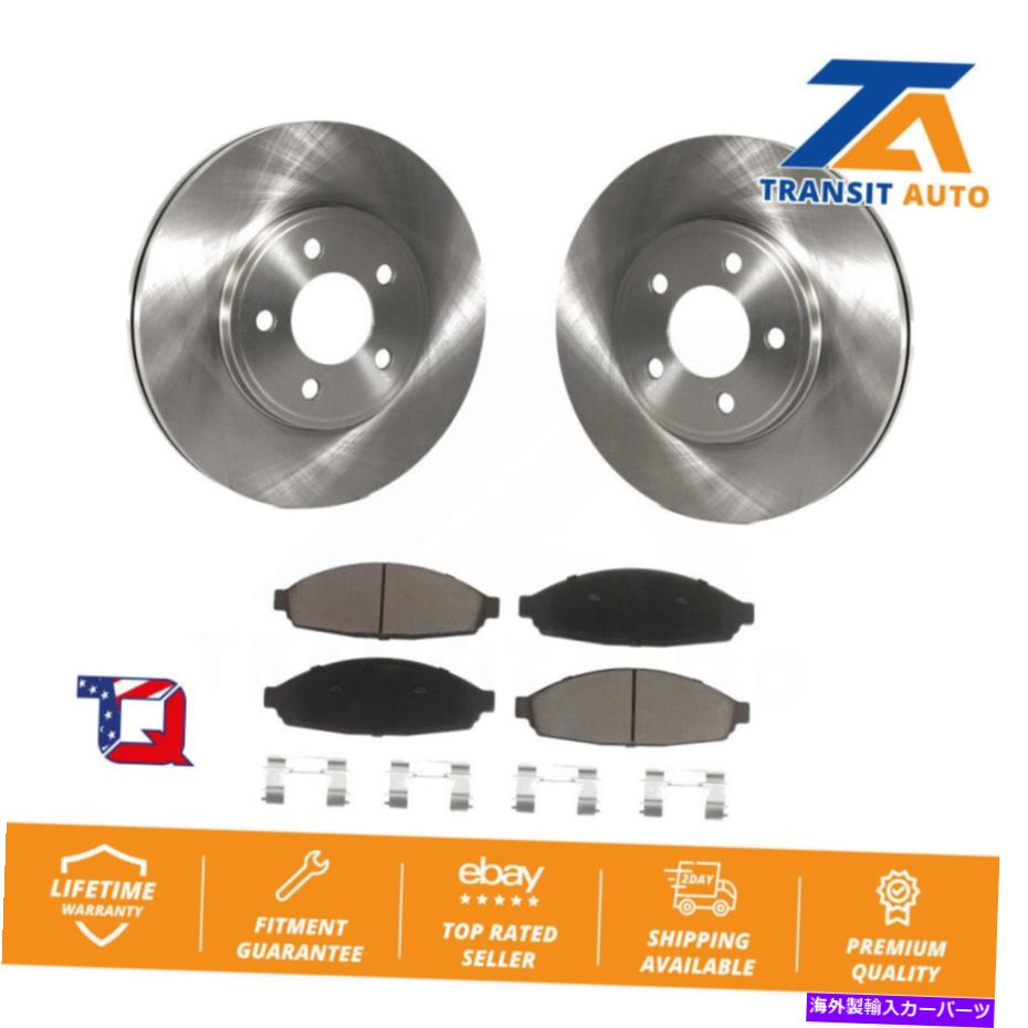 brake disc rotor フォードクラウンビクトリアマーキュリーグランドマーキス用のフロントブレーキローターセラミックパッドキット Front Brake Rotors Ceramic Pad Kit For Ford Crown Victoria Mercury Grand Marquis【並行輸入品】