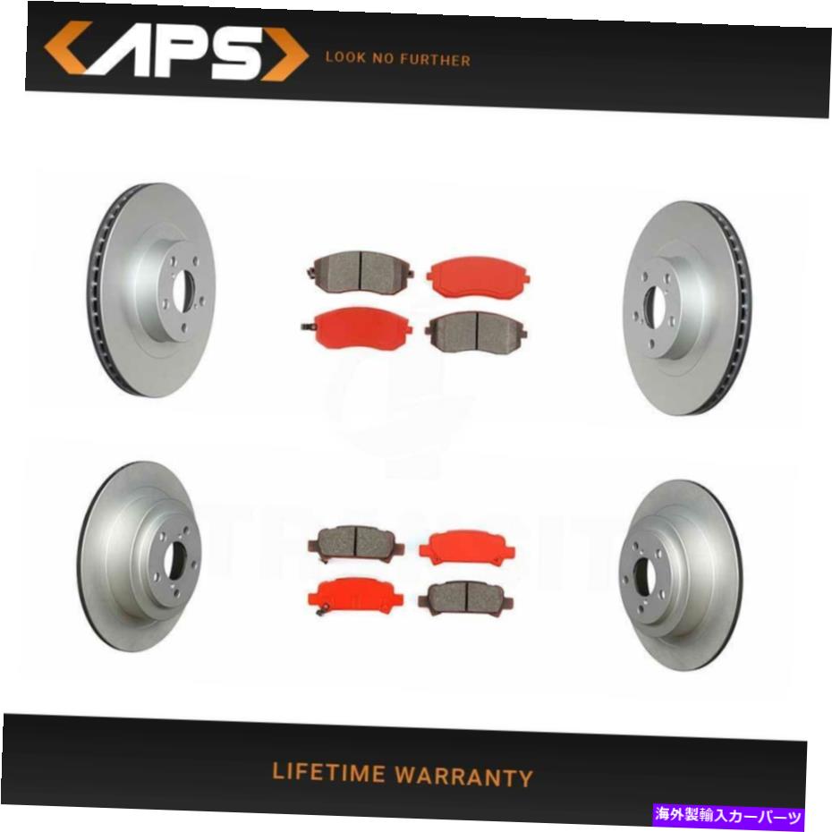 brake disc rotor スバルバハレガシーアウトバック用のフロント＆リアSメタリックブレーキパッドとローターキット Front & Rear S-Metallic Brake Pads & Rotors Kit for Subaru Baja Legacy Outback【並行輸入品】