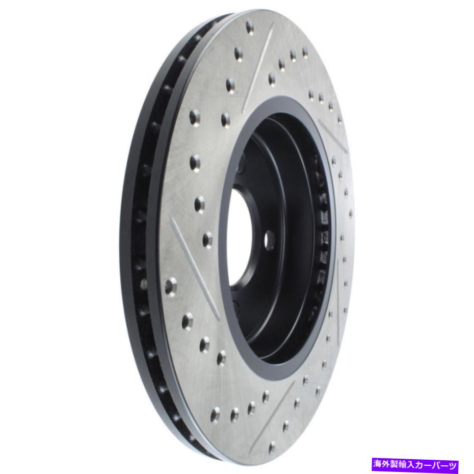 brake disc rotor ディスクブレーキローター - ハイパフォーマンスドリルとスロット付きフィット02-06ミニクーパー Disc Brake Rotor-High Performance Drilled and Slotted fits 02-06 Mini Cooper【並行輸入品】