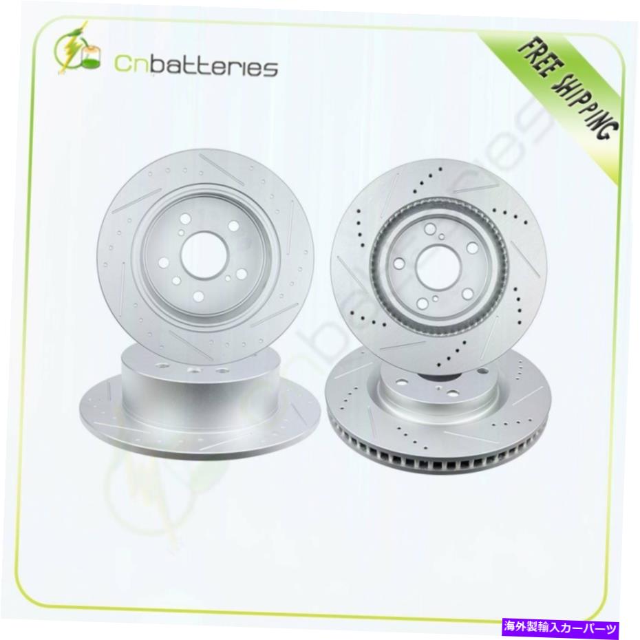 brake disc rotor 2008年2009年のフロントおよびリアブレーキローター2010 2011 2012 2013 2014トヨタアバロン Front And Rear Brake Rotors For 2008 2009 2010 2011 2012 2013 2014 Toyota Avalon【並行輸入品】