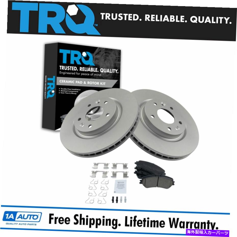 brake disc rotor TRQフロントセラミックブレーキパッド＆ローターキットw/chemicals for Nissan Rogue TRQ Front Ceramic Brake Pad & Rotor Kit w/Chemicals for Nissan Rogue【並行輸入品】
