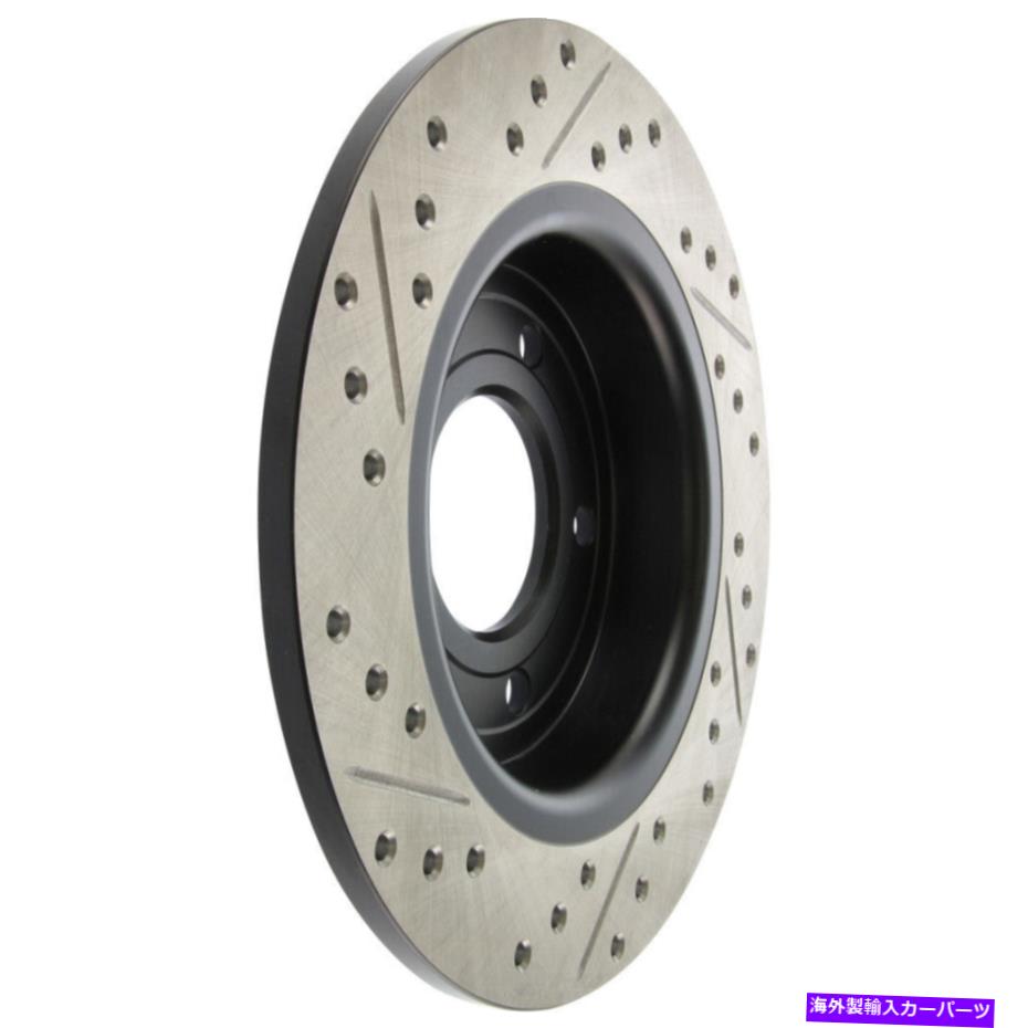 brake disc rotor ディスクブレーキローターハイパフォーマンスドリルドリルとスロット中心に適合する04-07マツダ3 Disc Brake Rotor-High Performance Drilled and Slotted Centric fits 04-07 Mazda 3【並行輸入品】