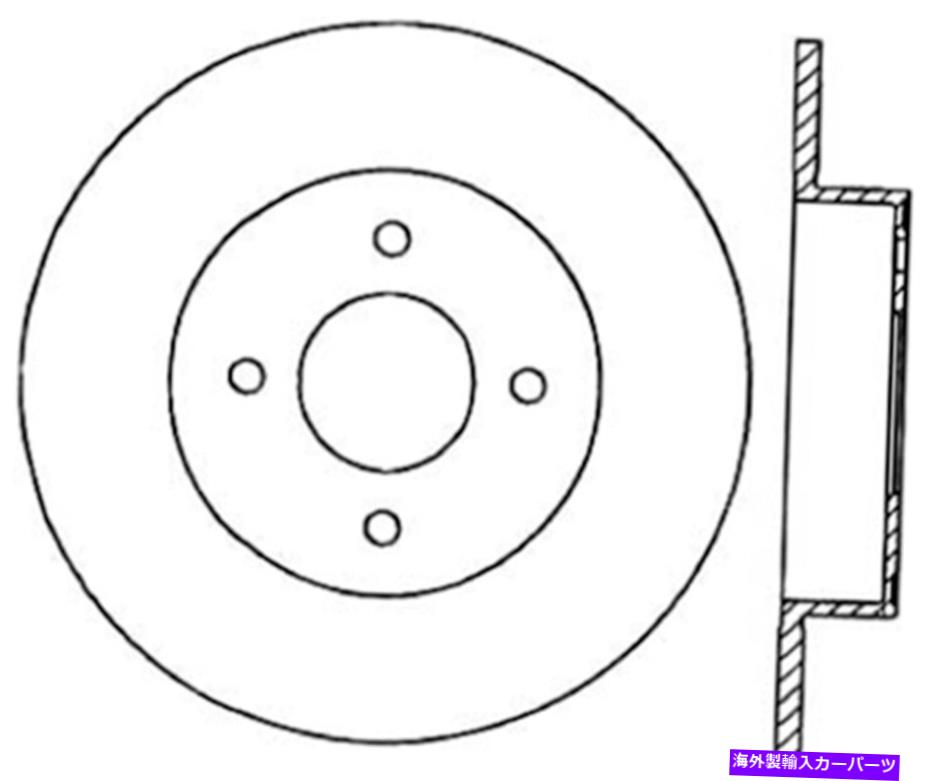 brake disc rotor ディスクブレーキロータースポーツクロスドリルとスロットリア右フィット04-06セントラ Disc Brake Rotor-Sport Cross-Drilled and Slotted Rear Right fits 04-06 Sentra【並行輸入品】