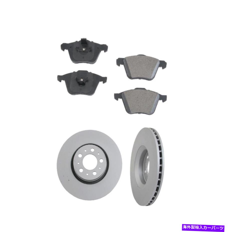 brake disc rotor 2 Zimmermannフロントローターは、ボルボ用の316mmディスクw/ 316mmディスク用のパッドセットキット 2 Zimmermann FRONT Rotors OPparts Pad Set Kit for Cars w/ 316mm Disc for Volvo【並行輸入品】