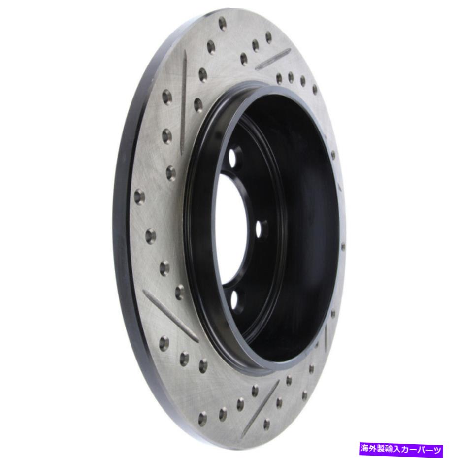 brake disc rotor ディスクブレーキロータースポーツクロスドリルドとスロット付きリアフラフトストップテック127.65090L Disc Brake Rotor-Sport Cross-Drilled and Slotted Rear Left Stoptech 127.65090L【並行輸入品】