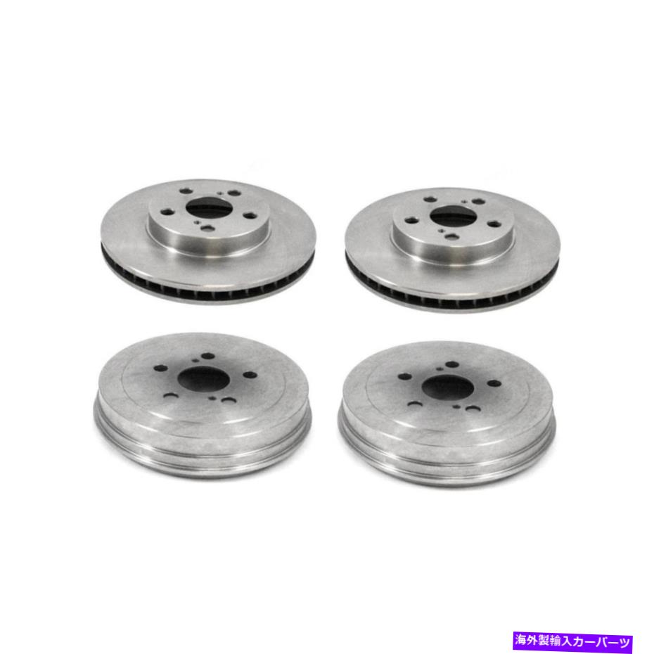 brake disc rotor 2000年から2001年のトヨタセリカ用のフロント +リアブレーキローターとドラム4個 Front + Rear Brake Rotors & Drums 4 PCS For 2000-2001 Toyota Celica【並行輸入品】