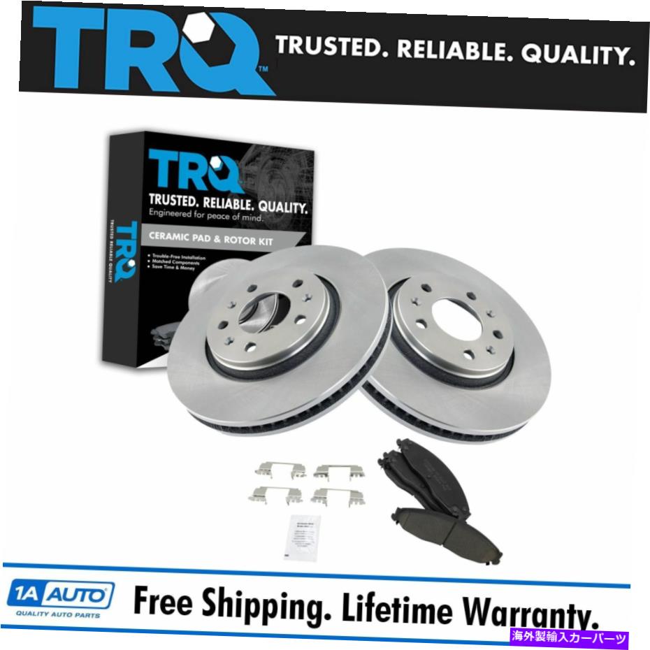 brake disc rotor TRQフロントセラミックブレーキパッド＆2ローターキットセットLH＆RHのCADILLAC CTS STS TRQ Front Ceramic Brake Pad & 2 Rotors Kit Set LH & RH for Cadillac CTS STS【並行輸入品】