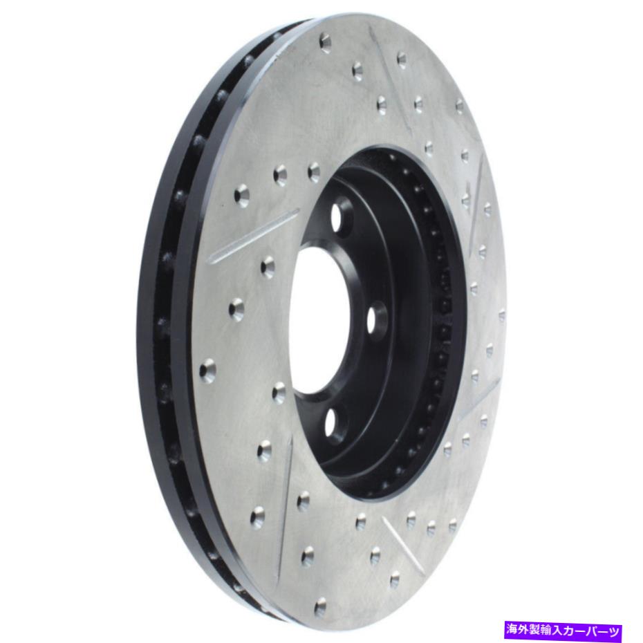 brake disc rotor ディスクブレーキロータースポーツクロスドリルとスロット付きフロント右ストップテック127.61051R Disc Brake Rotor-Sport Cross-Drilled and Slotted Front Right Stoptech 127.61051R【並行輸入品】
