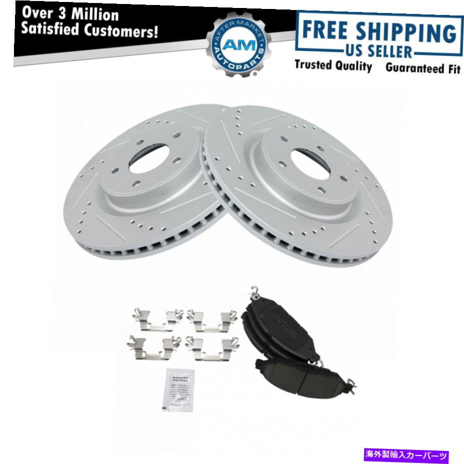 brake disc rotor 日産パスファインダー用のフロントセラミックブレーキパッド＆パフォーマンスローターキット Front Ceramic Brake Pad & Performance Rotor Kit for Nissan Pathfinder【並行輸入品】