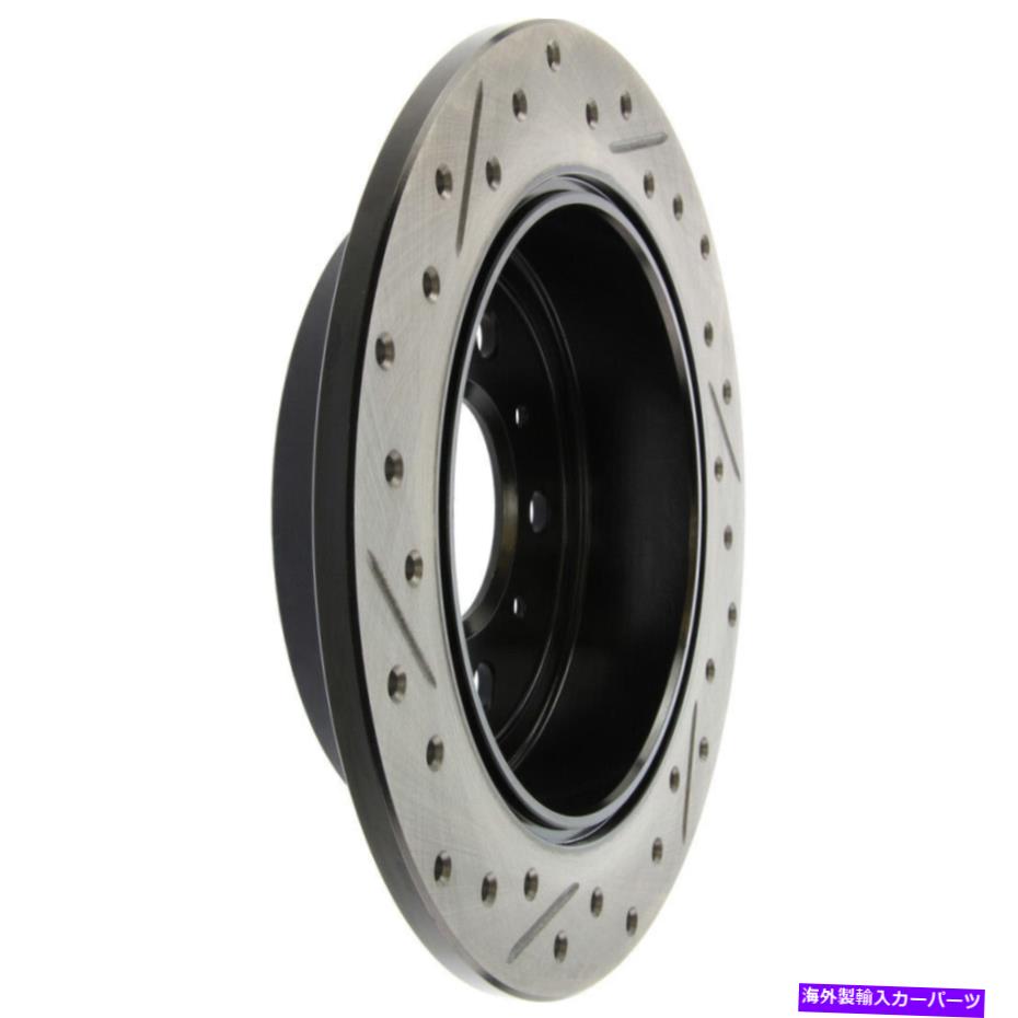 brake disc rotor ディスクブレーキロータースポーツクロスドリルドとスロット付き後部左STOPTECH 127.62097L Disc Brake Rotor-Sport Cross-Drilled and Slotted Rear Left Stoptech 127.62097L【並行輸入品】