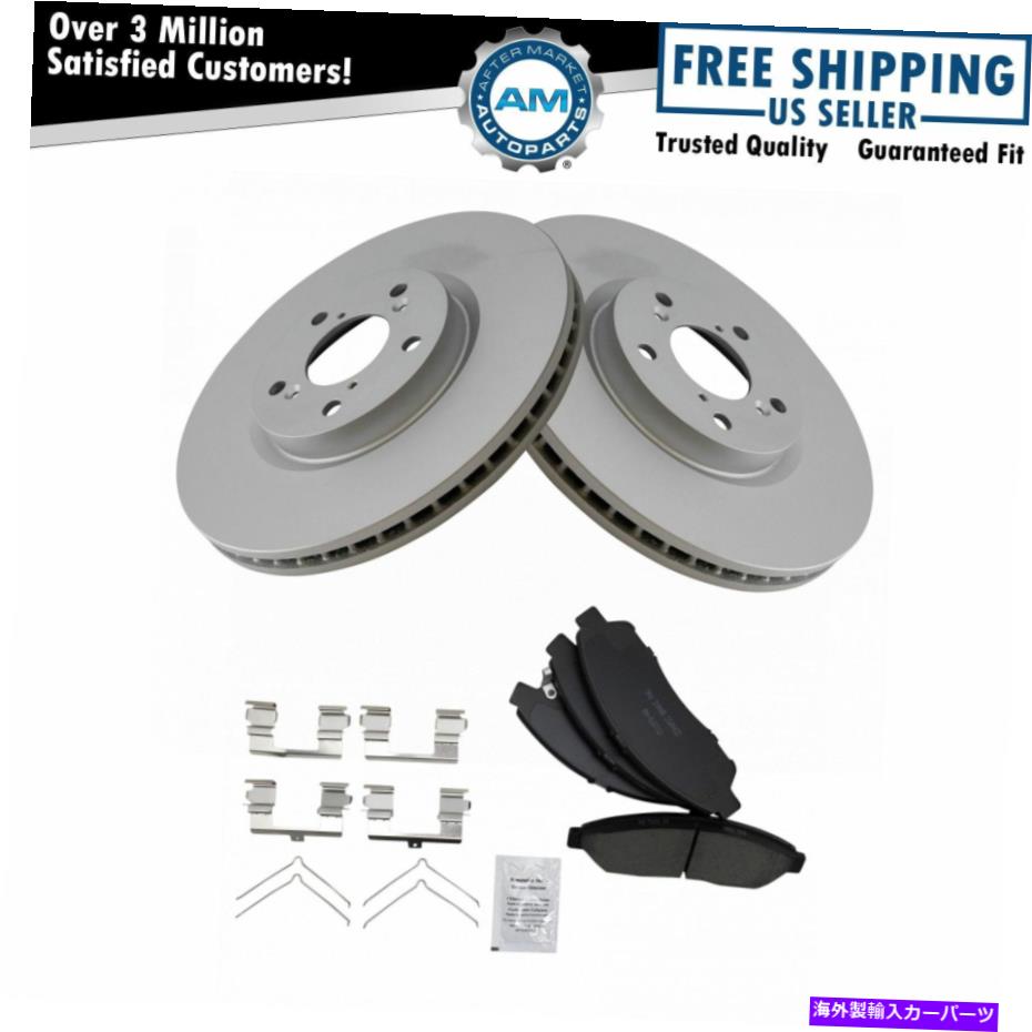 brake disc rotor Acura Mdx ZDX Hondaパイロット用のフロントセラミックブレーキパッドとGコーティングローターキット Front Ceramic Brake Pads & G-Coated Rotors Kit for Acura MDX ZDX Honda Pilot【並行輸入品】