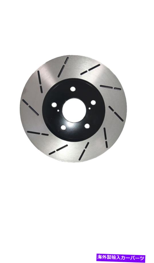 brake disc rotor [フロントEコートスロットブレーキローターセラミックパッド]フィット03-05日産350Zベース [Front E-Coat Slotted Brake Rotors Ceramic Pads] Fit 03-05 Nissan 350Z Base【並行輸入品】