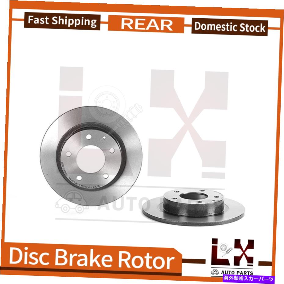 brake disc rotor 1993-1997マツダ626のリアブレンボ高性能OEブレーキローターセット Rear Brembo High Performance OE Brake Rotors Set For 1993-1997 Mazda 626【並行輸入品】