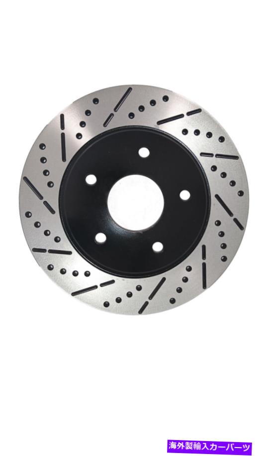 brake disc rotor [リアドリルとスロットブレーキローターセラミックパッド]フィット12ダッジジャーニーw/diart [Rear Drill&Slot Brake Rotors Ceramic Pads] Fit 12 Dodge Journey w/12\