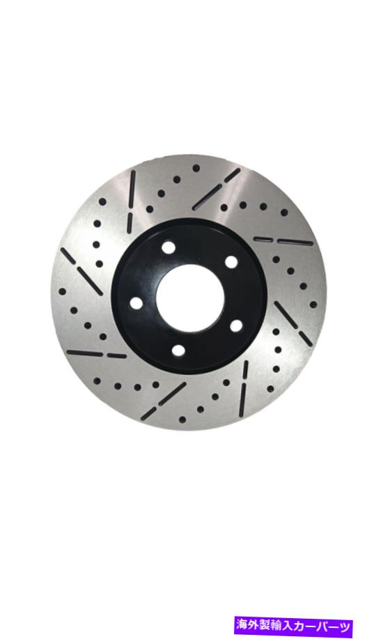 brake disc rotor [フロントEコートドリル＆スロットブレーキローターセラミックパッド] 13-15スバルBRZ 277mmフィット [Front E-Coat Drill&Slot Brake Rotors Ceramic Pads] Fit 13-15 Subaru BRZ 277mm【並行輸入品】