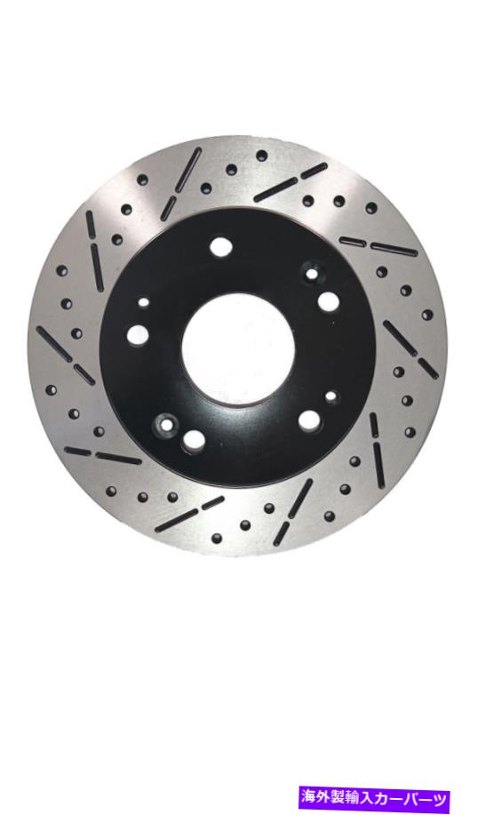 brake disc rotor [リアEコートドリルとスロットブレーキローターセラミックパッド] 13-16日産パスファインダーフィット [Rear E-Coat Drill&Slot Brake Rotors Ceramic Pads] Fit 13-16 Nissan Pathfinder【並行輸入品】