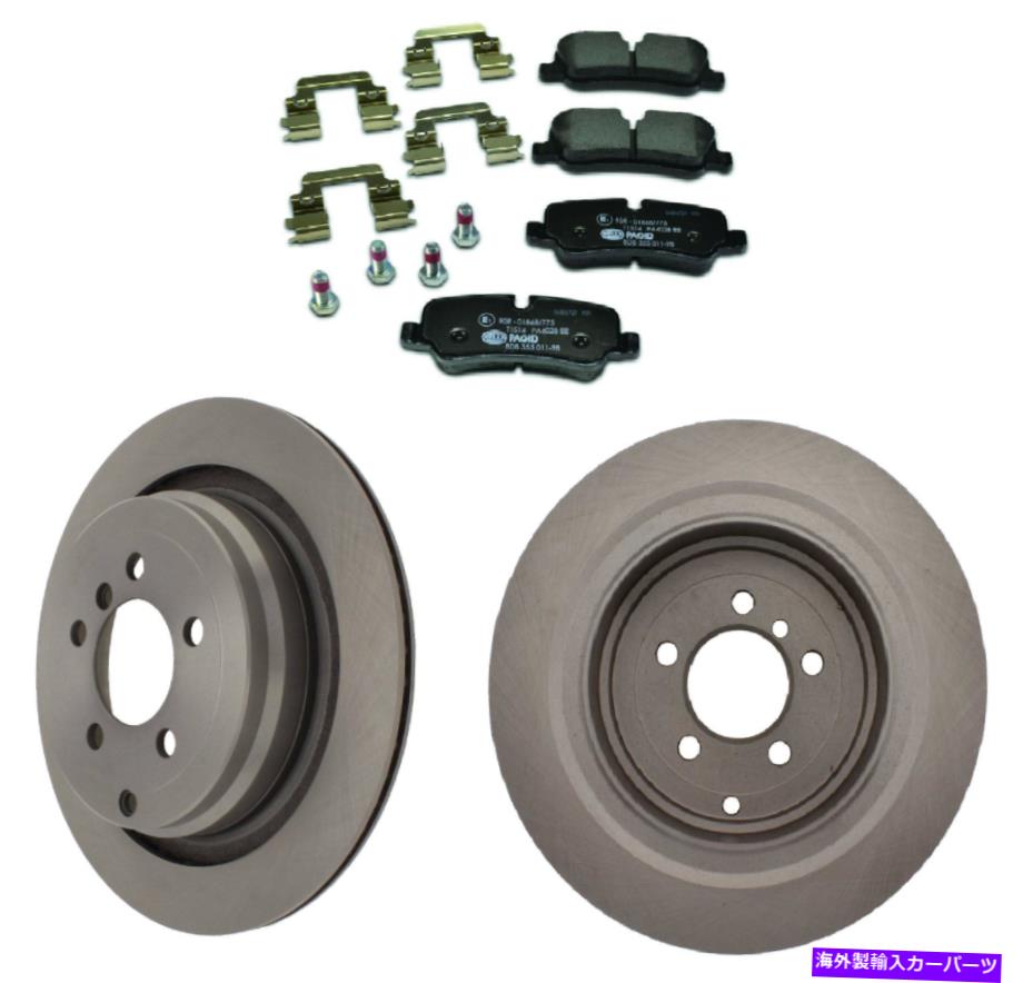 brake disc rotor 2ランドの中心リアブレーキディスクローターキットパギッドパッド2006-2009レンジローバー 2 Centric REAR Brake Disc Rotor Kit Pagid Pad Set For Land 2006-2009 Range Rover【並行輸入品】