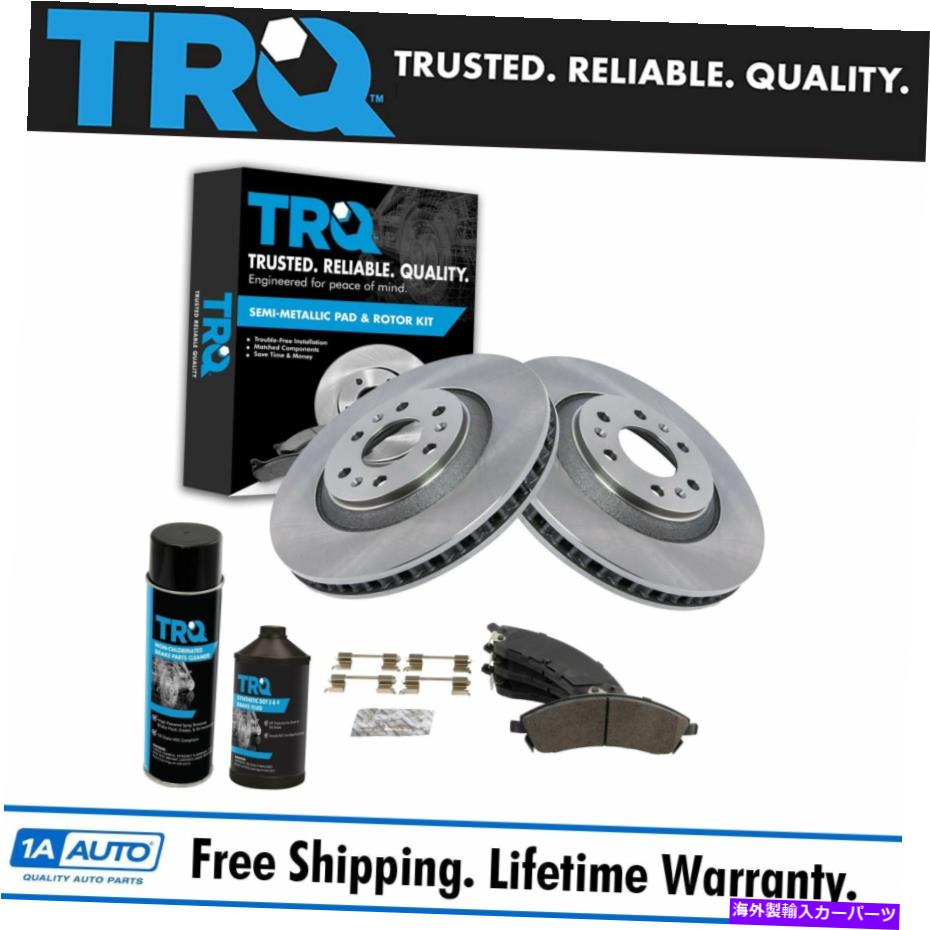 brake disc rotor TRQフロントメタリックブレーキパッドローターキットw/ 17ホイールw/化学物質 TRQ Front Metallic Brake Pad Rotor Kit w/ 17 Wheels w/Chemicals【並行輸入品】
