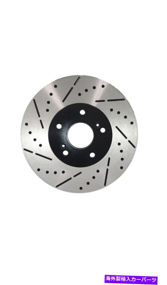 brake disc rotor フロントプレミアムEコートドリル＆スロットブレーキローターセラミックパッドフィット2000 BMW 323iセダン Front Premium E-Coat Drill&Slot Brake Rotors Ceramic Pad Fit 2000 BMW 323i Sedan【並行輸入品】