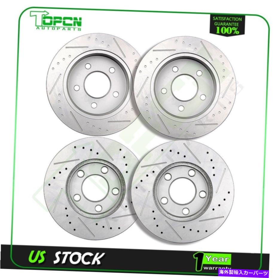brake disc rotor フォードマスタングのフロント＆リアブレーキローターキット1999 2000 2001 2002 2003 2004 Front & Rear Brake Rotors Kit FOR FORD MUSTANG 1999 2000 2001 2002 2003 2004【並行輸入品】