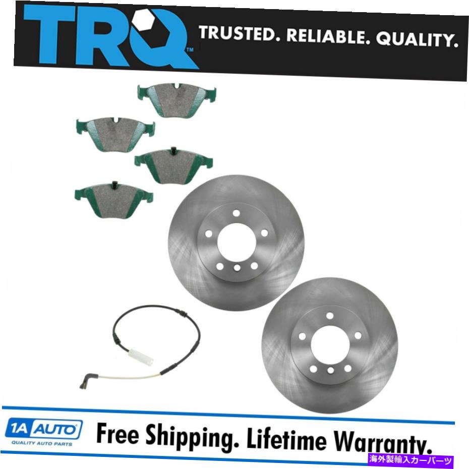 brake disc rotor TRQブレーキローター＆プレミアムPOSIセラミックパッドフロントキット328i用センサー付き TRQ Brake Rotor & Premium Posi Ceramic Pad Front Kit w/ Sensor for 328I【並行輸入品】