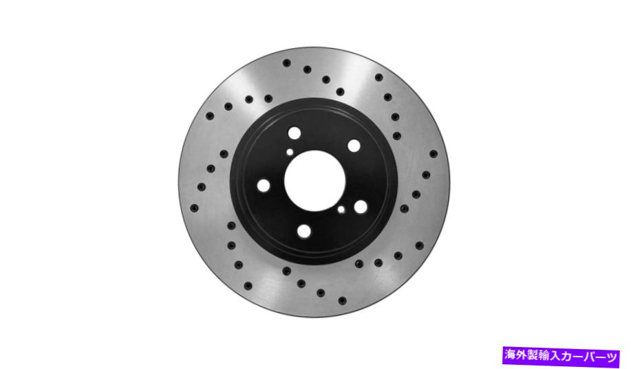 brake disc rotor [フロントクロスドリルブレーキローターセラミックパッド]フィット03-05日産350Zベース [Front Cross Drilled Brake Rotors Ceramic Pads] Fit 03-05 Nissan 350Z Base【並行輸入品】