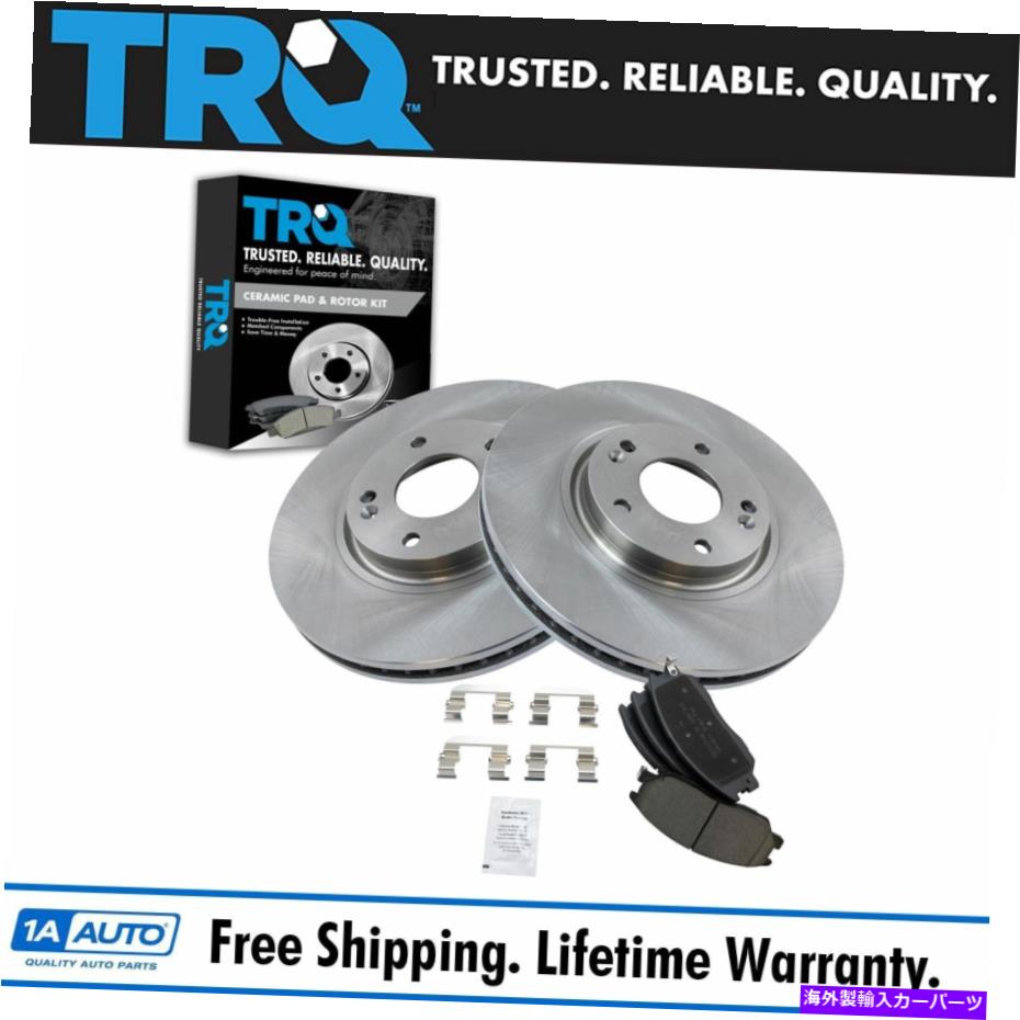 brake disc rotor フロントセラミックブレーキパッド＆ディスクローターキットセットXG350 Kia Amantiに適合する Front Ceramic Brake Pad & Disc Rotor Kit Set Fits XG350 Kia Amanti【並行輸入品】