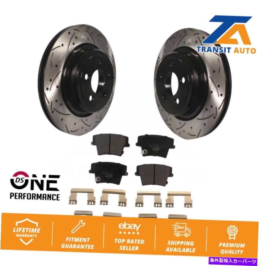 brake disc rotor リアコーティングドリルスロットスロットディスクブレーキローターローターセラミックパッドキット用ダッジチャージャーマグナム Rear Coated Drill Slot Disc Brake Rotor Ceramic Pad Kit For Dodge Charger Magnum【並行輸入品】 51,678円