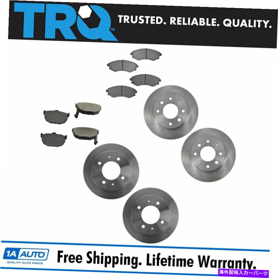 brake disc rotor TRQ POSIメタリックブレーキパッド＆ローターセットフロント＆リアキットヒュンダイエラントラ TRQ Posi Metallic Brake Pad & Rotor Set Front & Rear Kit for Hyundai Elantra【並行輸入品】 52,668円