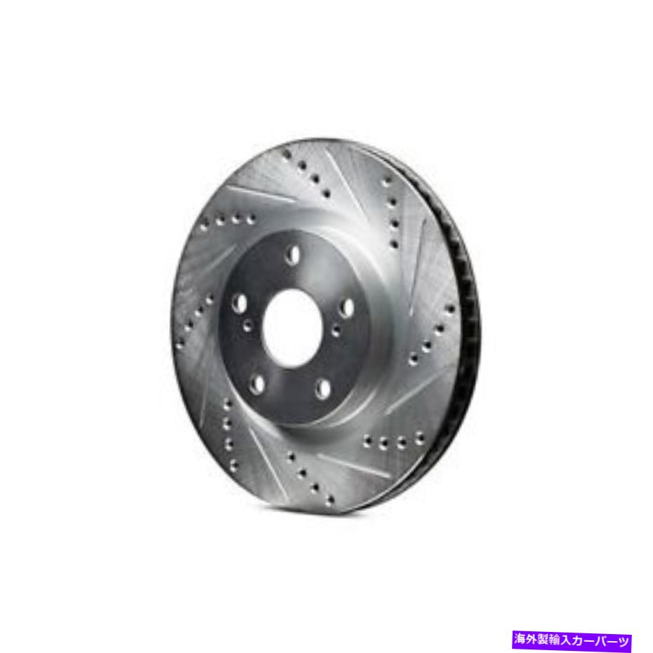 brake disc rotor クライスラー300 69-71ブレーキローターエリーンドリル＆スロット1ピースフロントドライバー用 For Chrysler 300 69-71 Brake Rotor eLINE Drilled & Slotted 1-Piece Front Driver【並行輸入品】