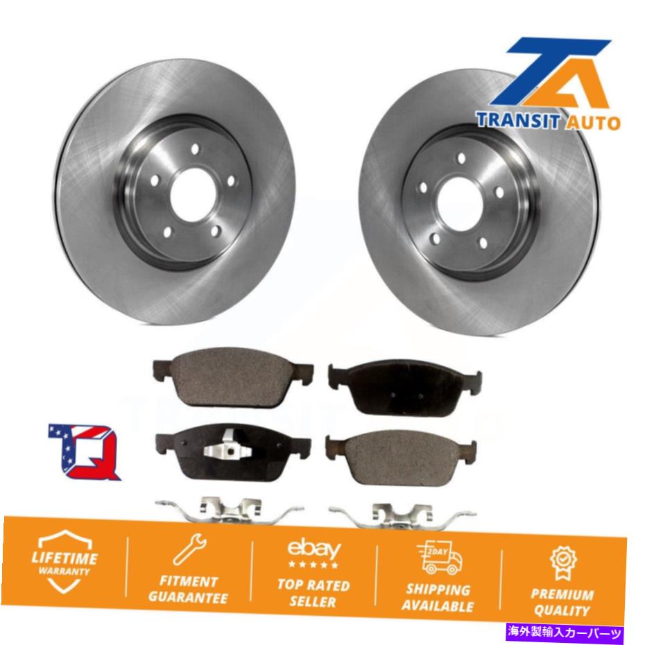 brake disc rotor フォードフォーカスST用のフロントディスクブレーキローターとセミメタルパッドキット Front Disc Brake Rotors And Semi-Metallic Pads Kit For Ford Focus ST【並行輸入品】